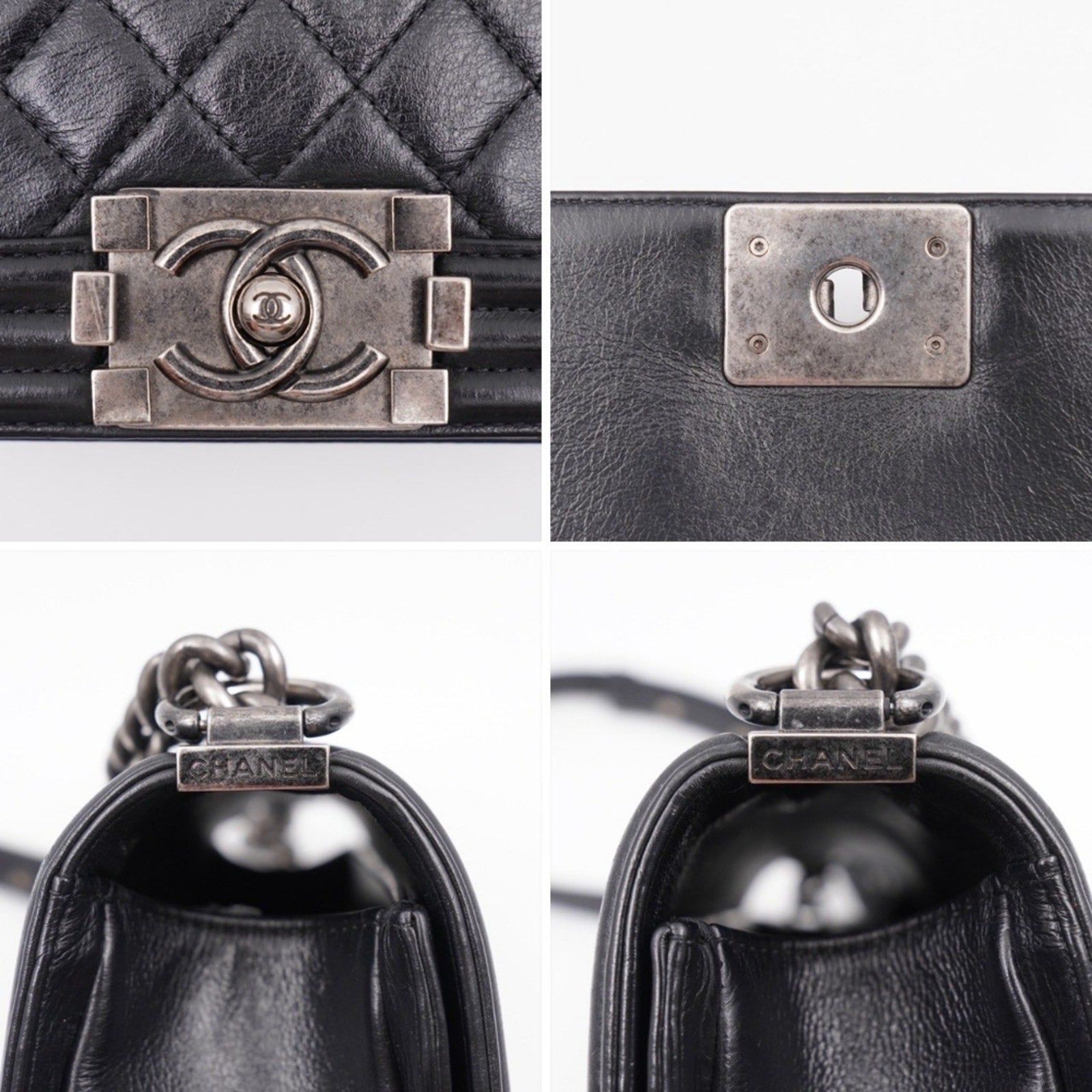 CD04 💖 CHANEL Lambskin Quilted Boy Flap Medium