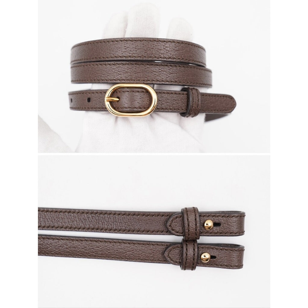 CJ41 ❤️ Gucci GG Supreme Monogram Dollar Calfskin Web Studded  Ophidia