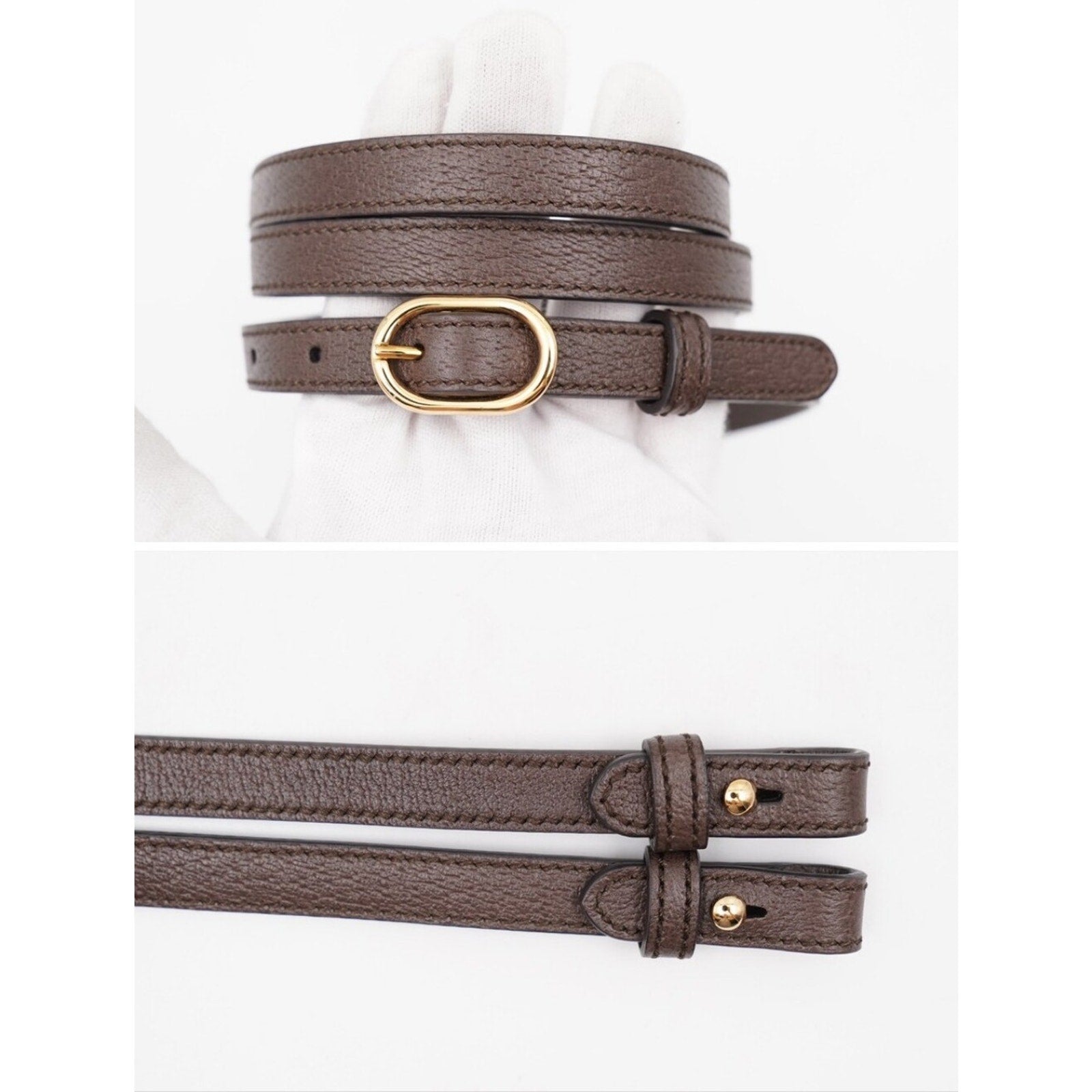 CJ41 ❤️ Gucci GG Supreme Monogram Dollar Calfskin Web Studded  Ophidia