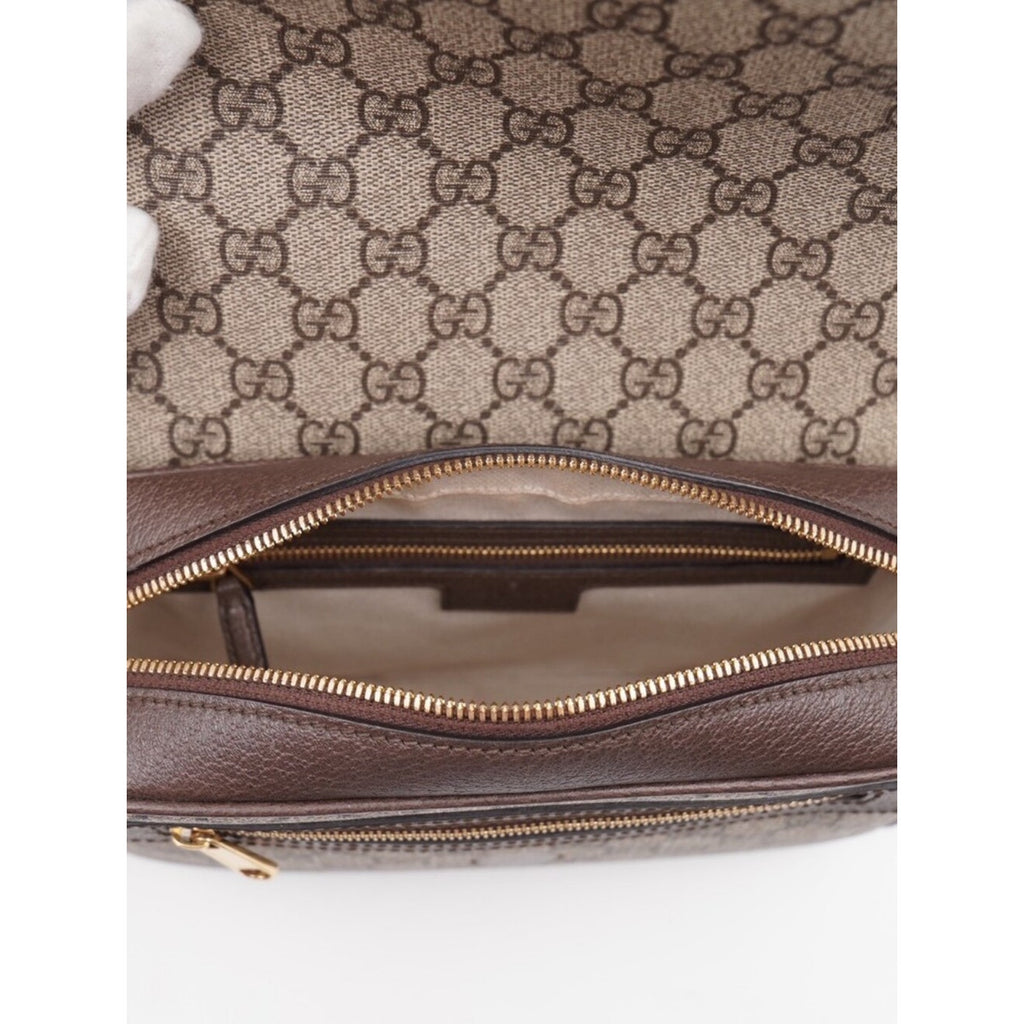 CJ41 ❤️ Gucci GG Supreme Monogram Dollar Calfskin Web Studded  Ophidia