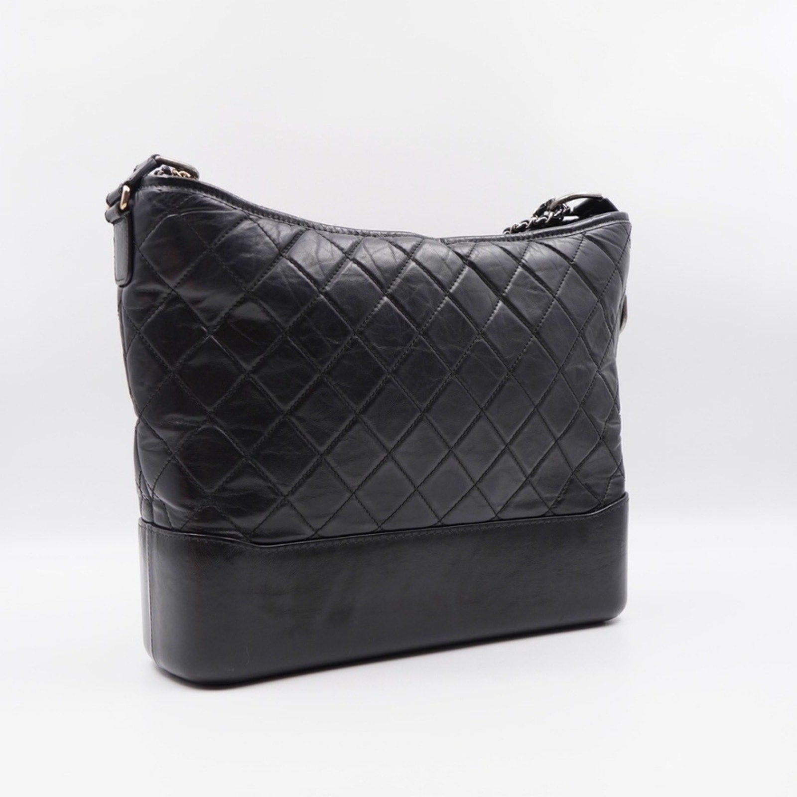 CG04 💟 Chanel Aged Calfskin Quilted Large Gabrielle Hobo