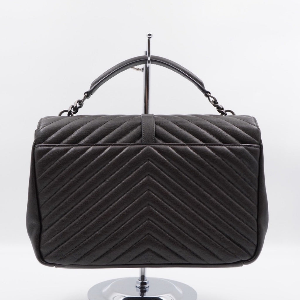 CG10 💟 Saint Laurent Leather College Large