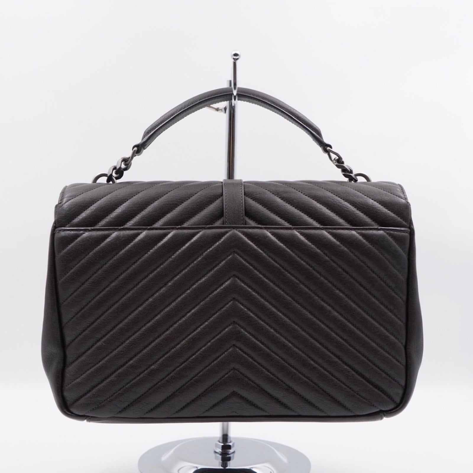CG10 💟 Saint Laurent Leather College Large