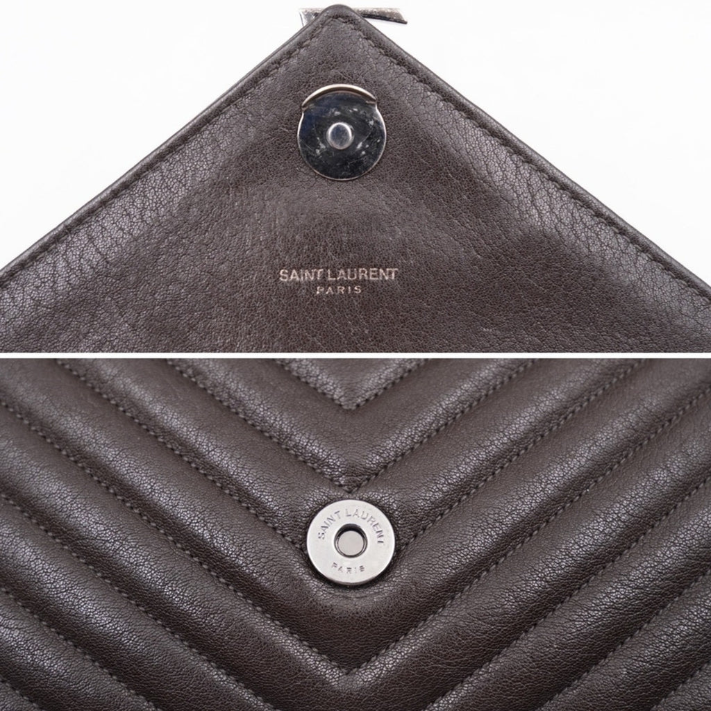 CG10 💟 Saint Laurent Leather College Large