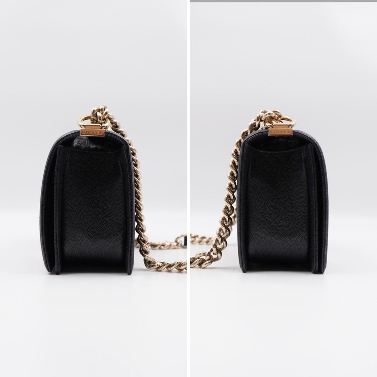 CC26 ❤️ Chanel Caviar Quilted Medium Boy Flap Black