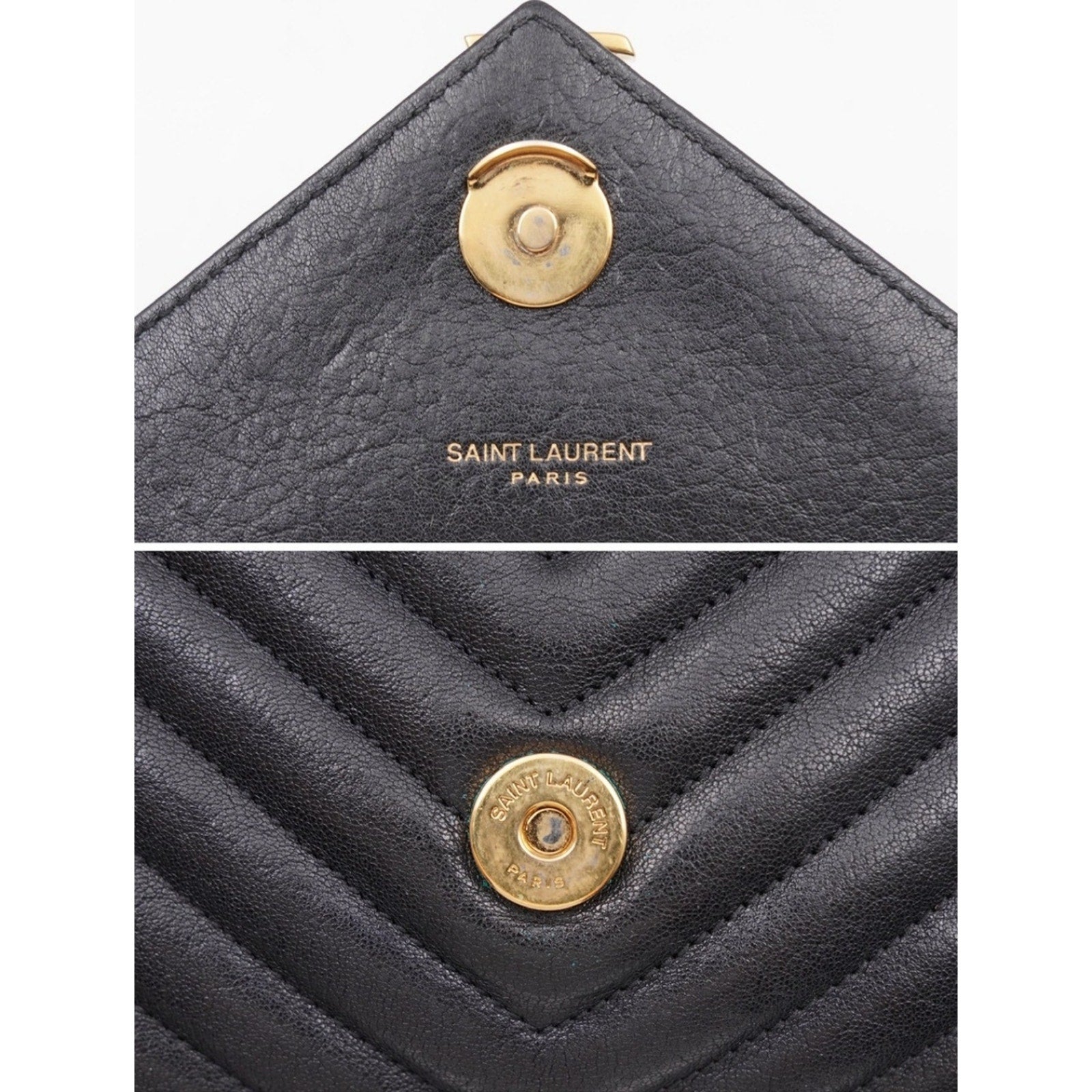 CG39 💗 Yves Saint Laurent College Medium Flap YSL Shoulder Bag Quilted Leather