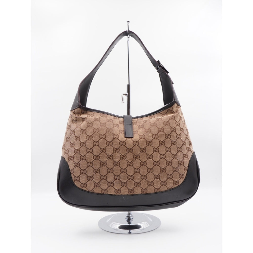 CG71 💗 Gucci Gg Canvas Jackie Hobo Sherry line