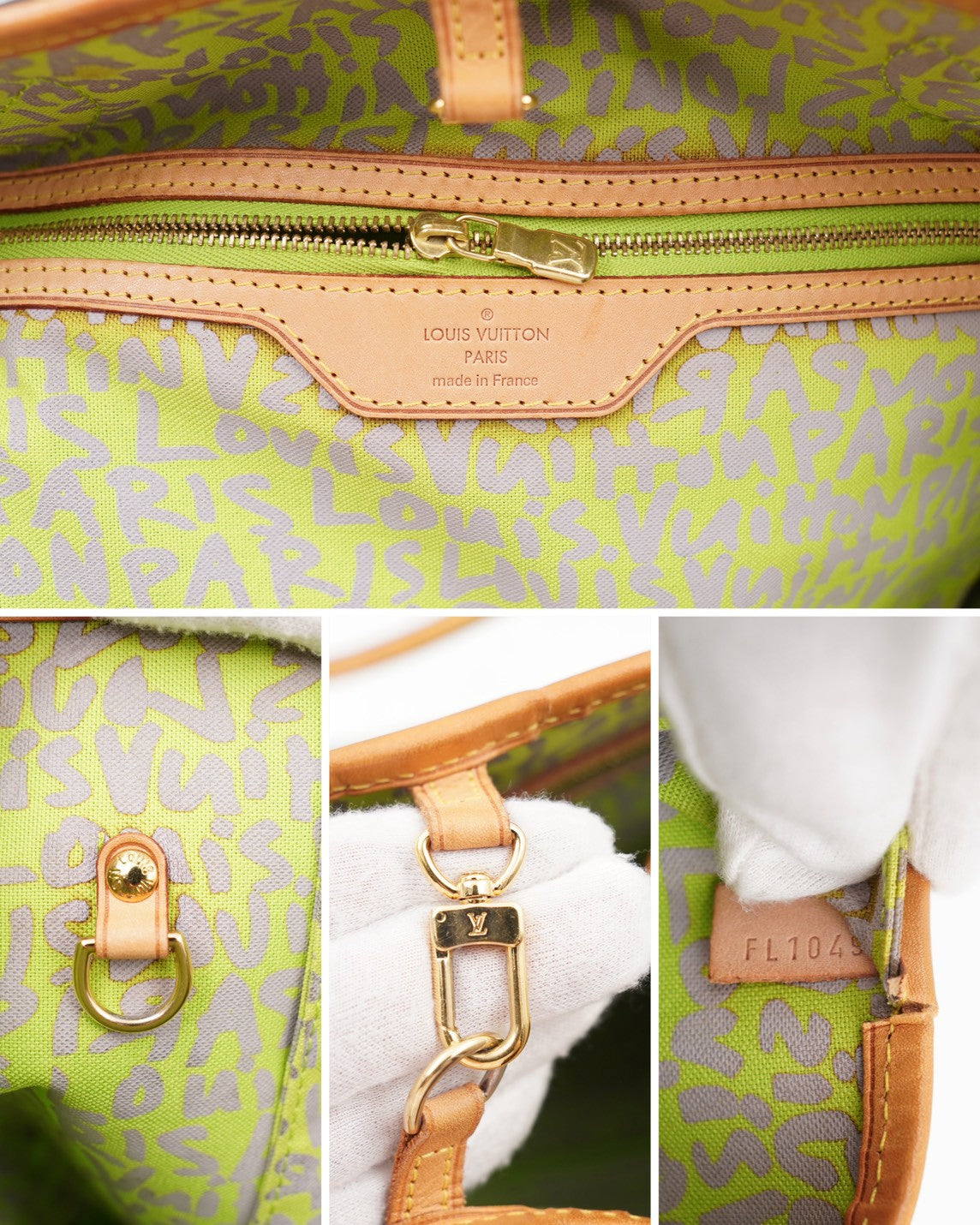 CM01 💗 Louis Vuitton Monogram Graffiti Neverfull GM Green
