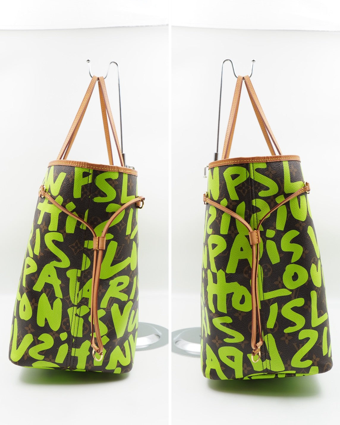 CM01 💗 Louis Vuitton Monogram Graffiti Neverfull GM Green
